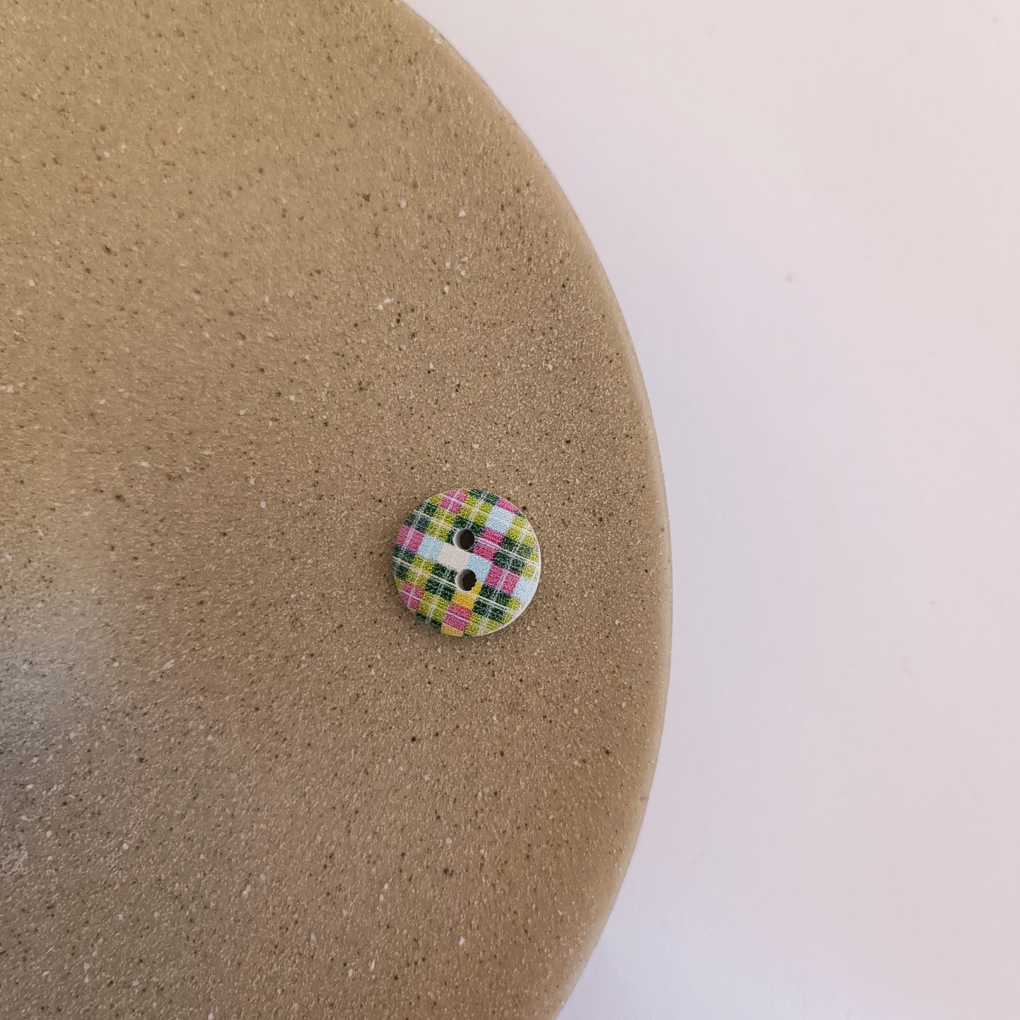 Malte treknapper - rutete - 15mm